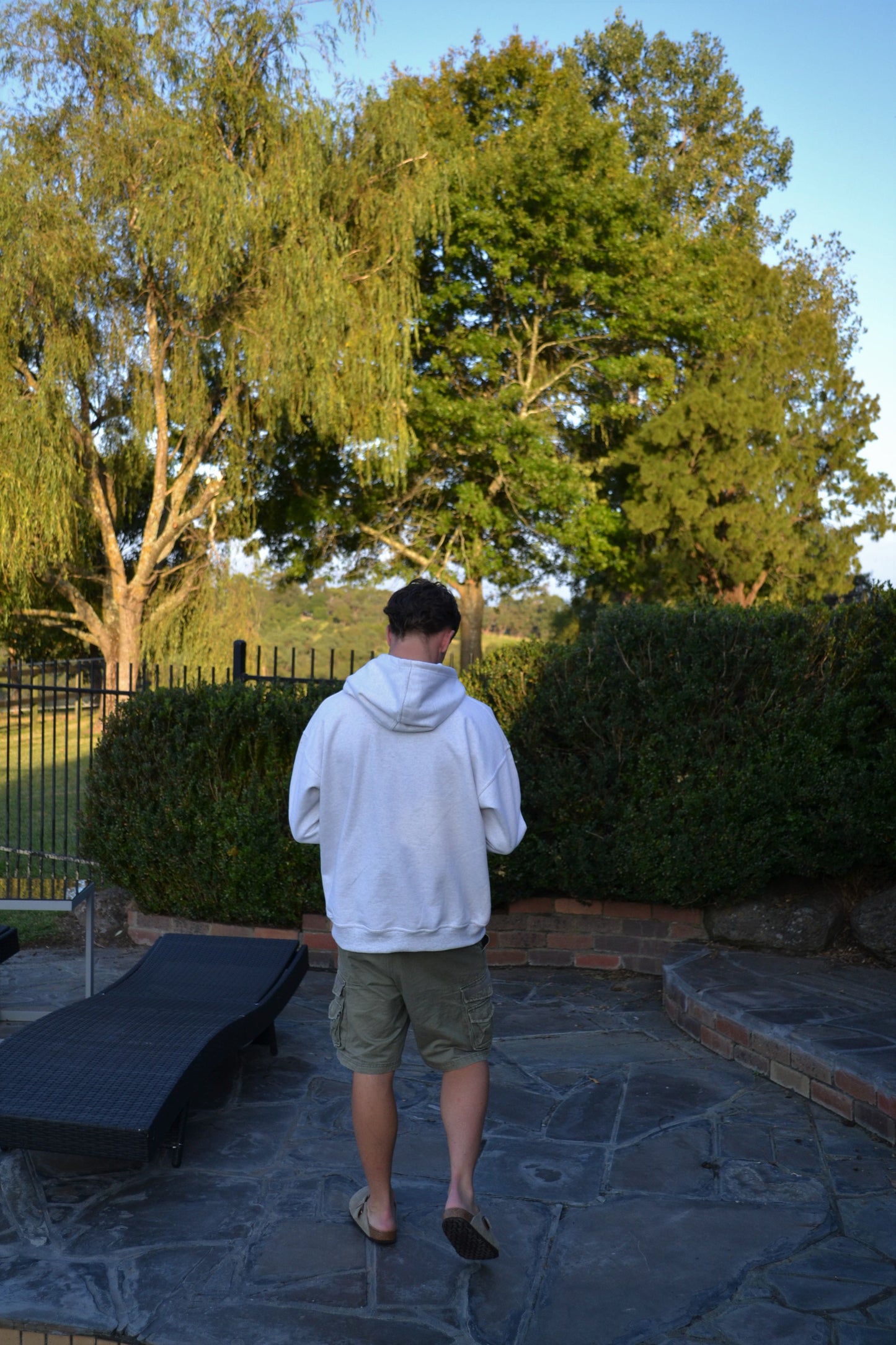 Light Grey and Green What Could Possibly Go Wrong Hoodie